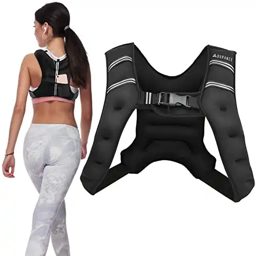 Adurance Weighted Vest Workout Equipment, 6lbs 10lbs 14lbs 18lbs Body Weight Vest for Men, Women, Kids