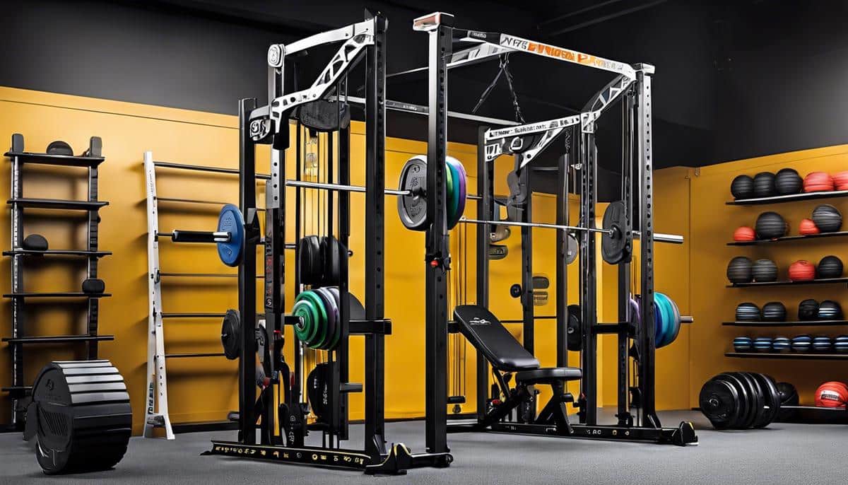 An image depicting weightlifting equipment suited for small spaces